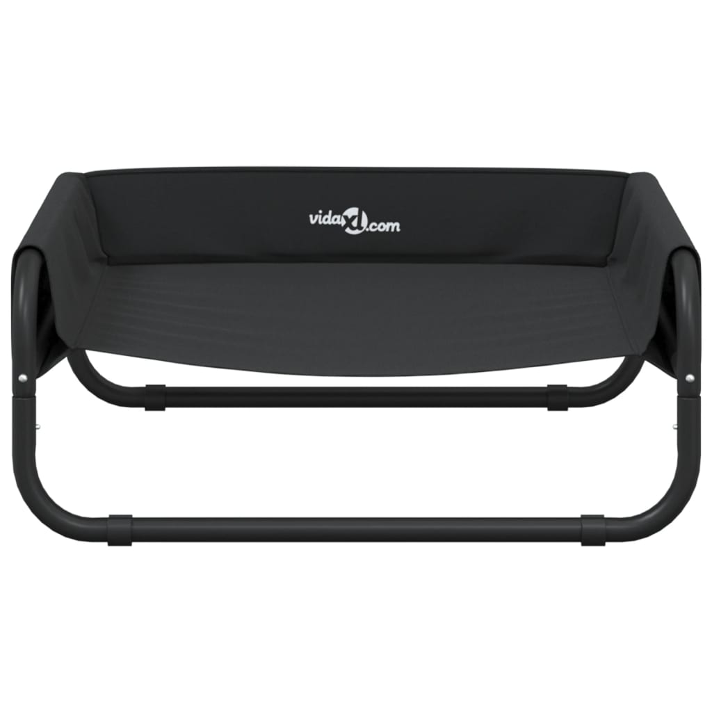 Hundebett Erhöht Anthrazit Oxford-Gewebe Und Stahl