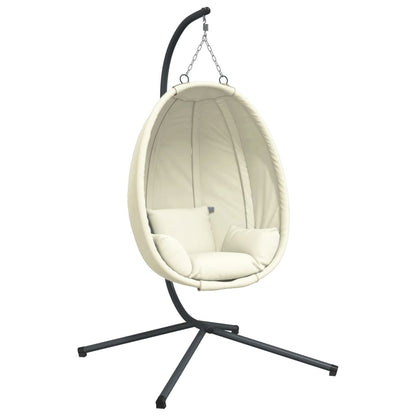 Hängesessel Ei-Design Mit Ständer Stoff Und Stahl