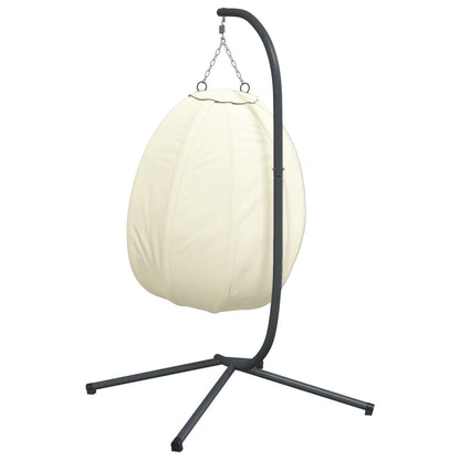 Hängesessel Ei-Design Mit Ständer Stoff Und Stahl