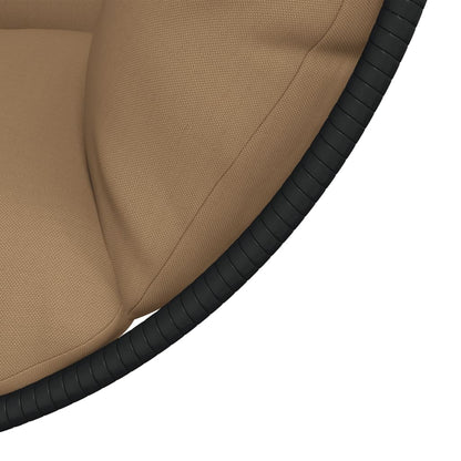 Hängesessel Ei-Design Mit Ständer Rattan Und Stahl