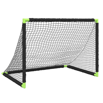 Fußballtor Für Kinder Klappbar Schwarz 90X64X64 Cm