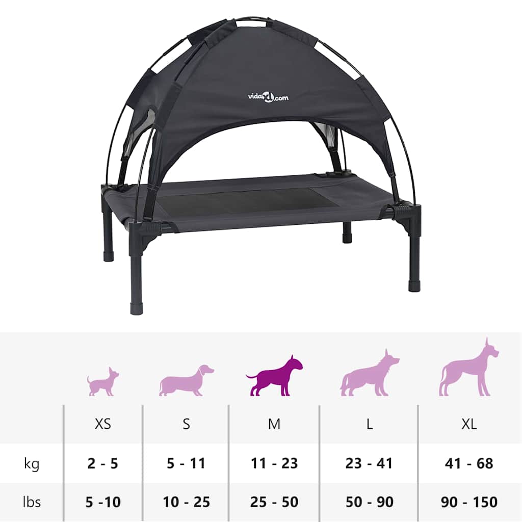 Erhöhtes Hundebett Polyester, Metallrahmen