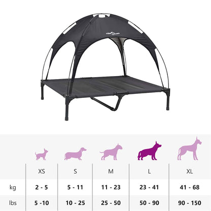 Erhöhtes Hundebett Mit Abnehmbarem Dach L Metall