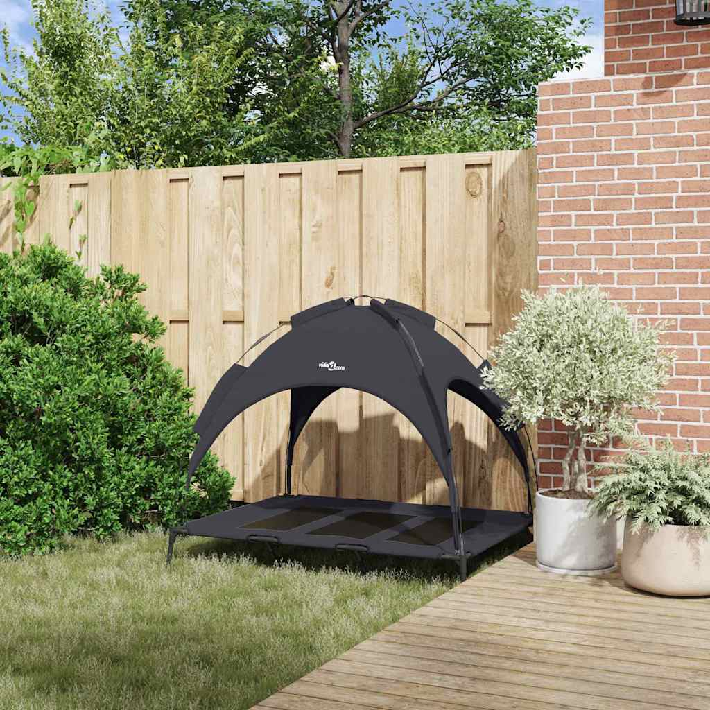 Erhöhtes Hundebett Mit Abnehmbarem Dach Xl Stahl