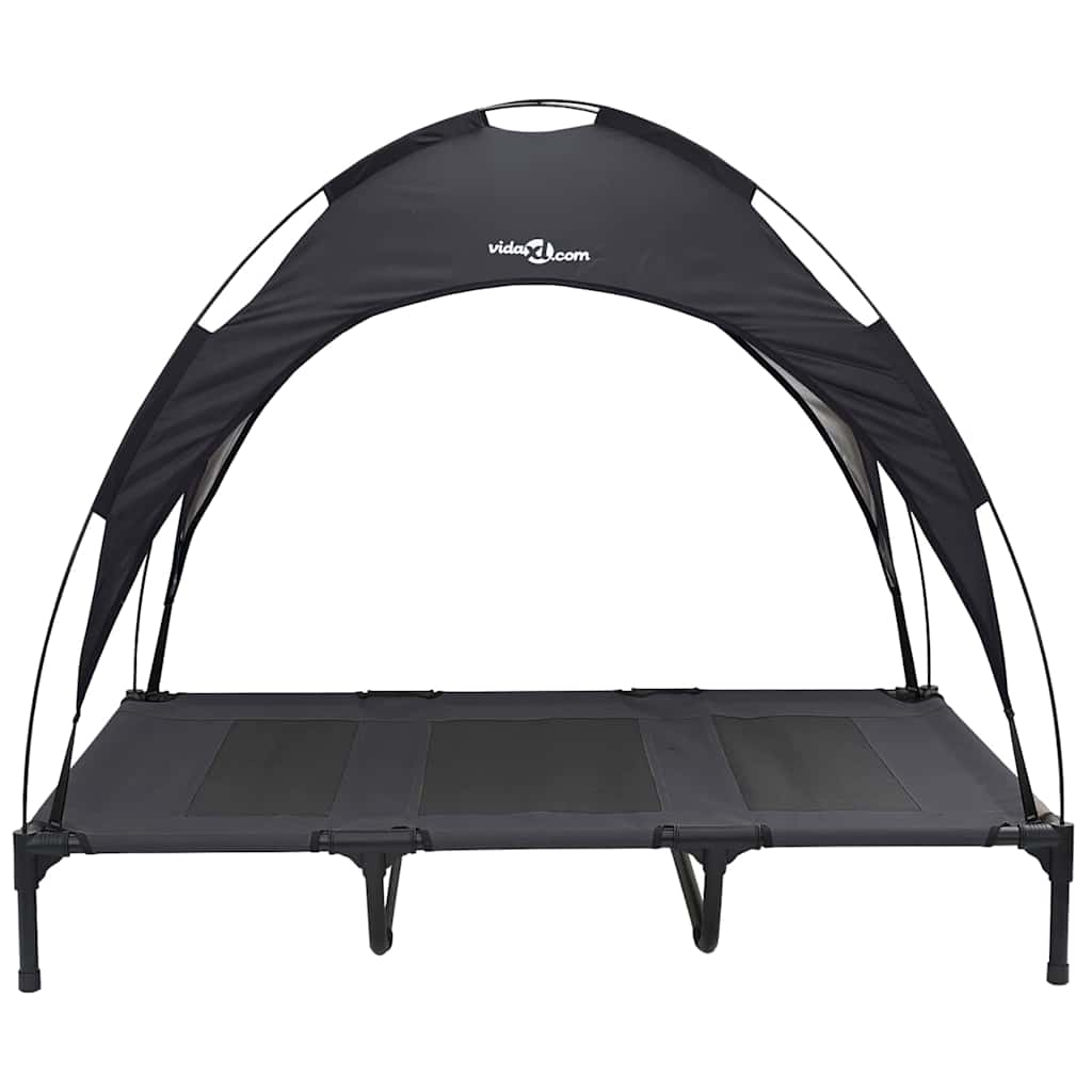 Erhöhtes Hundebett Mit Abnehmbarem Dach Xl Stahl