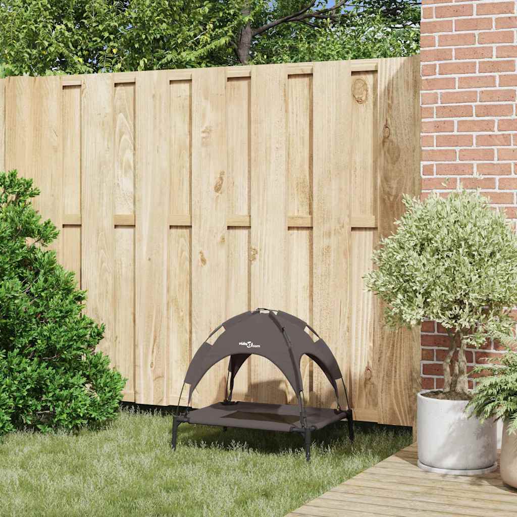 Erhöhtes Hundebett Mit Abnehmbarem Dach Stahl