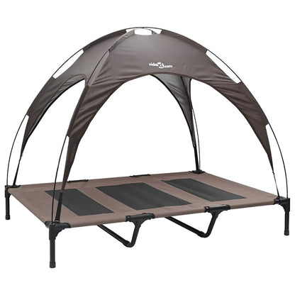 Erhöhtes Hundebett Mit Abnehmbarem Dach Xl Stahl