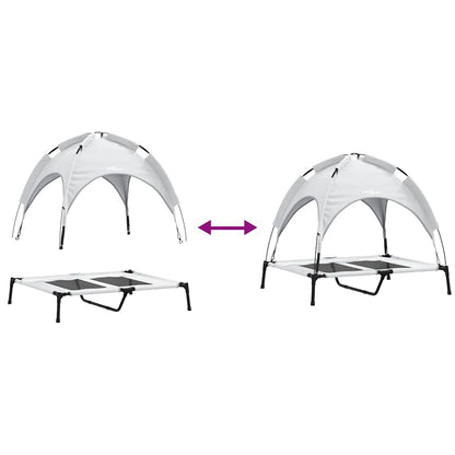 Höhenverstellbares Hundebett Mit Abnehmbarem Dach L Stahl