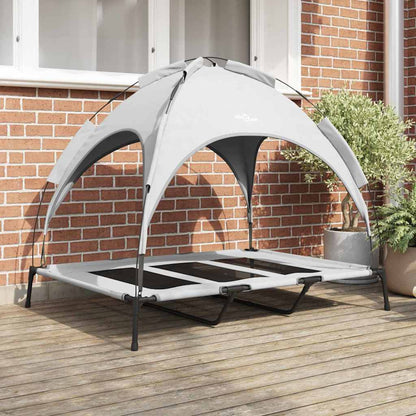 Erhöhtes Hundebett Mit Abnehmbarem Dach Xl Stahl