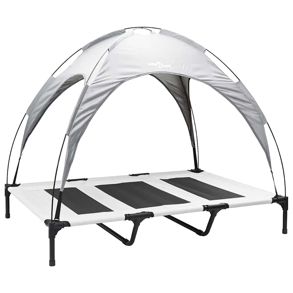 Erhöhtes Hundebett Mit Abnehmbarem Dach Xl Stahl