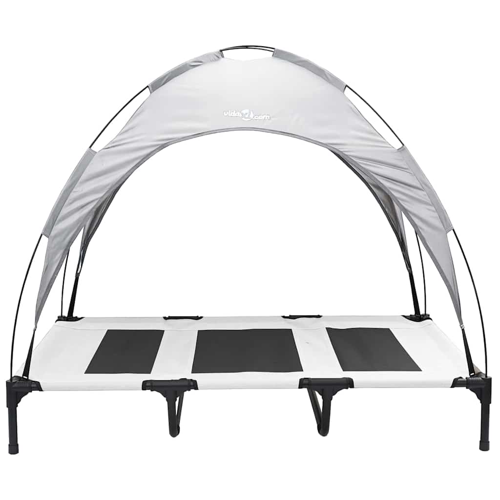 Erhöhtes Hundebett Mit Abnehmbarem Dach Xl Stahl