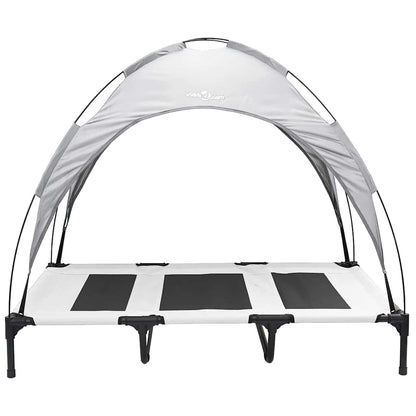 Erhöhtes Hundebett Mit Abnehmbarem Dach Xl Stahl