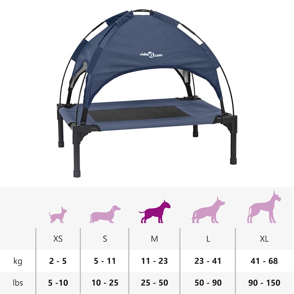 Erhöhtes Hundebett Stahl, Nylon