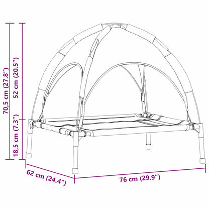 Erhöhtes Hundebett Stahl, Nylon