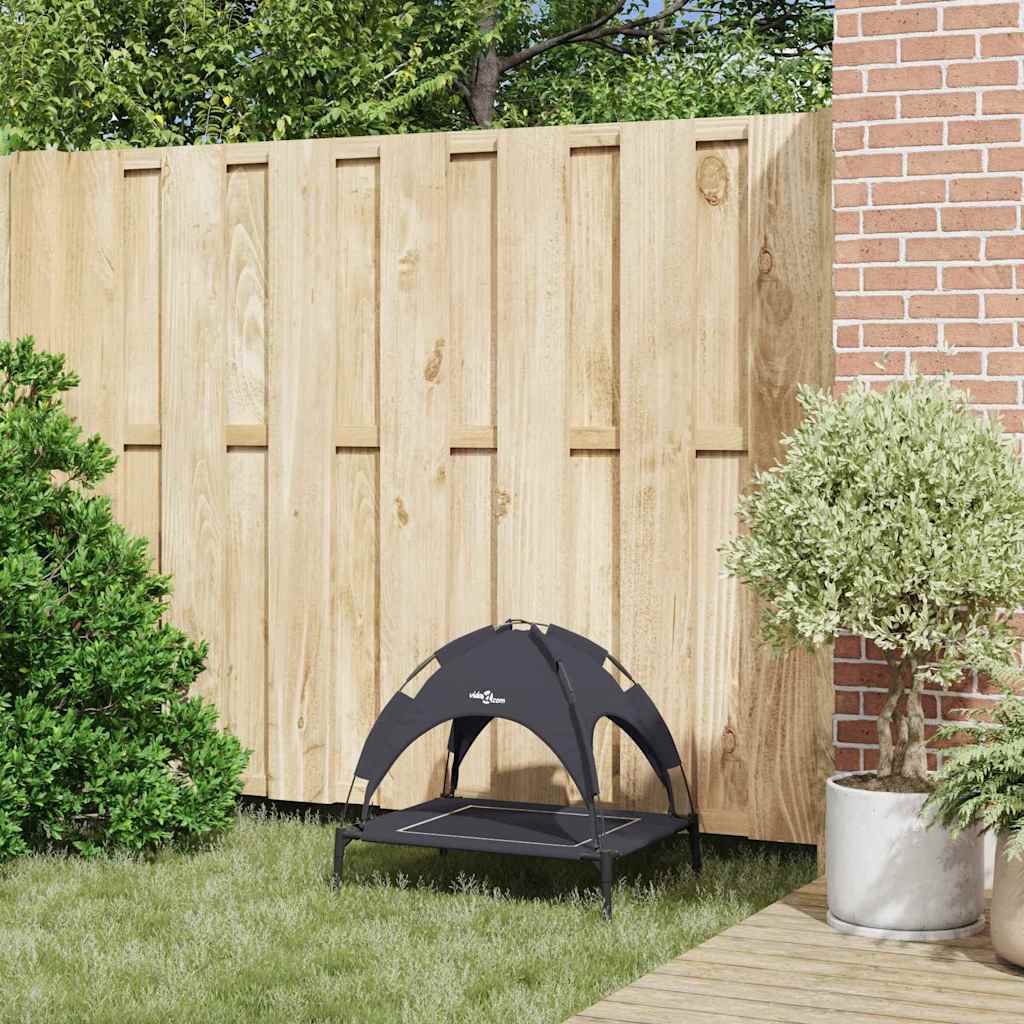 Erhöhtes Hundebett Mit Abnehmbarem Dach Stahl