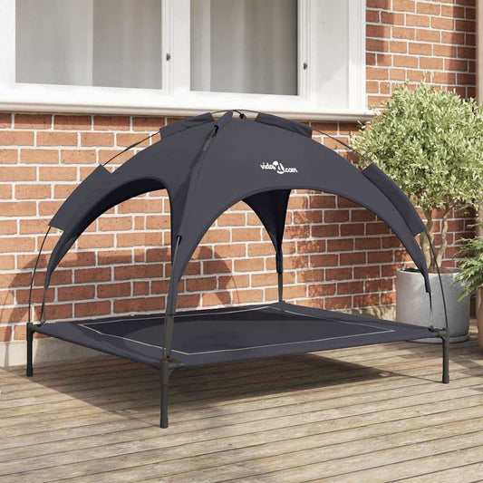 Erhöhtes Hundebett Mit Abnehmbarem Dach Xl Stahl