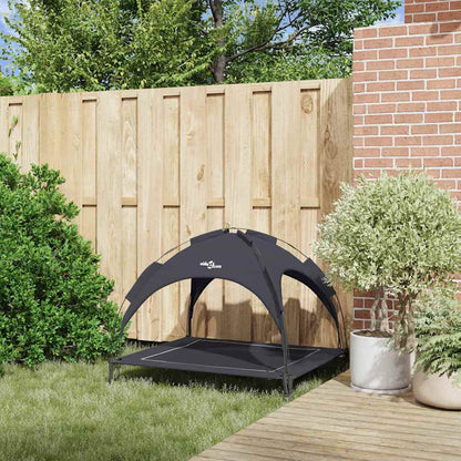 Erhöhtes Hundebett Mit Abnehmbarem Dach Xl Stahl