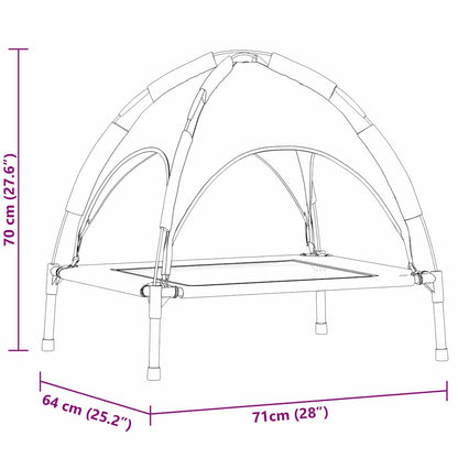 Erhöhtes Hundebett Polyester, Metall Mittel
