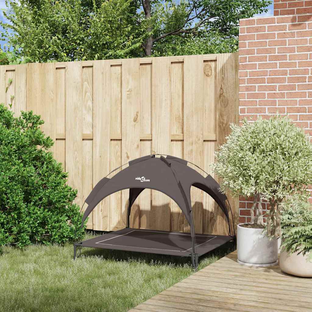 Erhöhtes Hundebett Mit Abnehmbarem Dach Xl Stahl