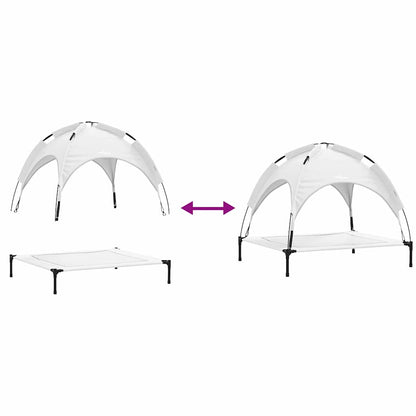 Hochgestelltes Hundebett Mit Abnehmbarem Dach Xl Stahl