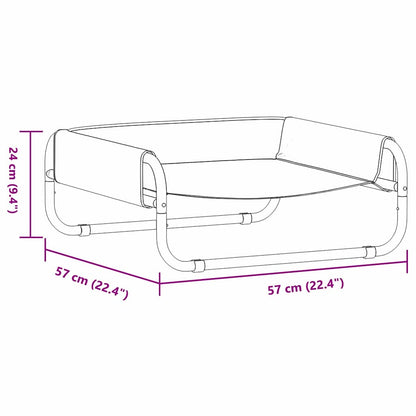Erhöhtes Hundebett S Oxford-Stoff Und Stahl