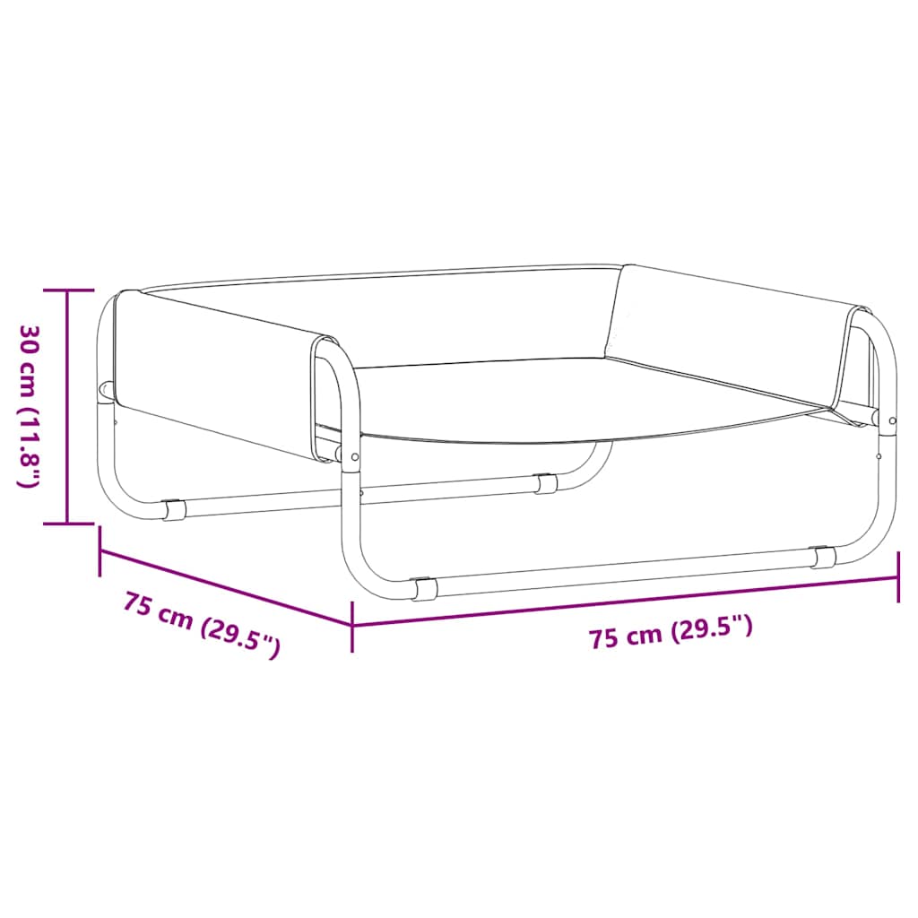 Erhöhtes Hundebett Ml Oxford Stoff Und Stahl