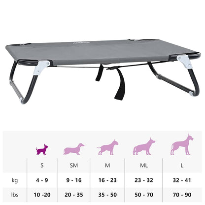 Hundebett Faltbar Aus Oxford-Stoff Und Stahl