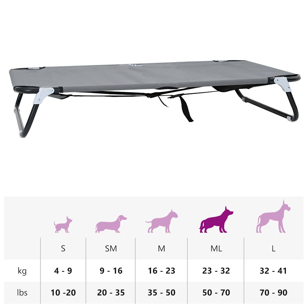 Hundebett Faltbar Metallrahmen, Stoffbett
