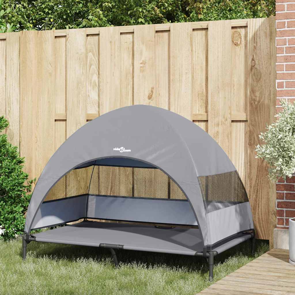 Erhöhtes Hundebett Mit Abnehmbarem Dach Xl Stahl