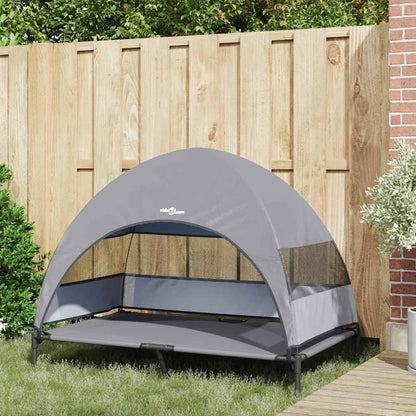 Erhöhtes Hundebett Mit Abnehmbarem Dach Xl Stahl