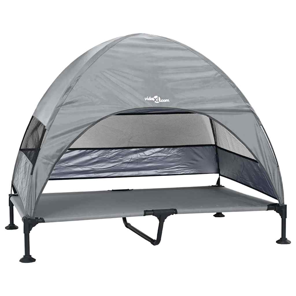 Erhöhtes Hundebett Mit Abnehmbarem Dach Xl Stahl