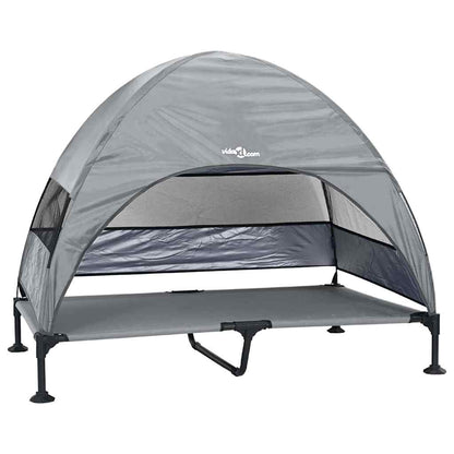 Erhöhtes Hundebett Mit Abnehmbarem Dach Xl Stahl