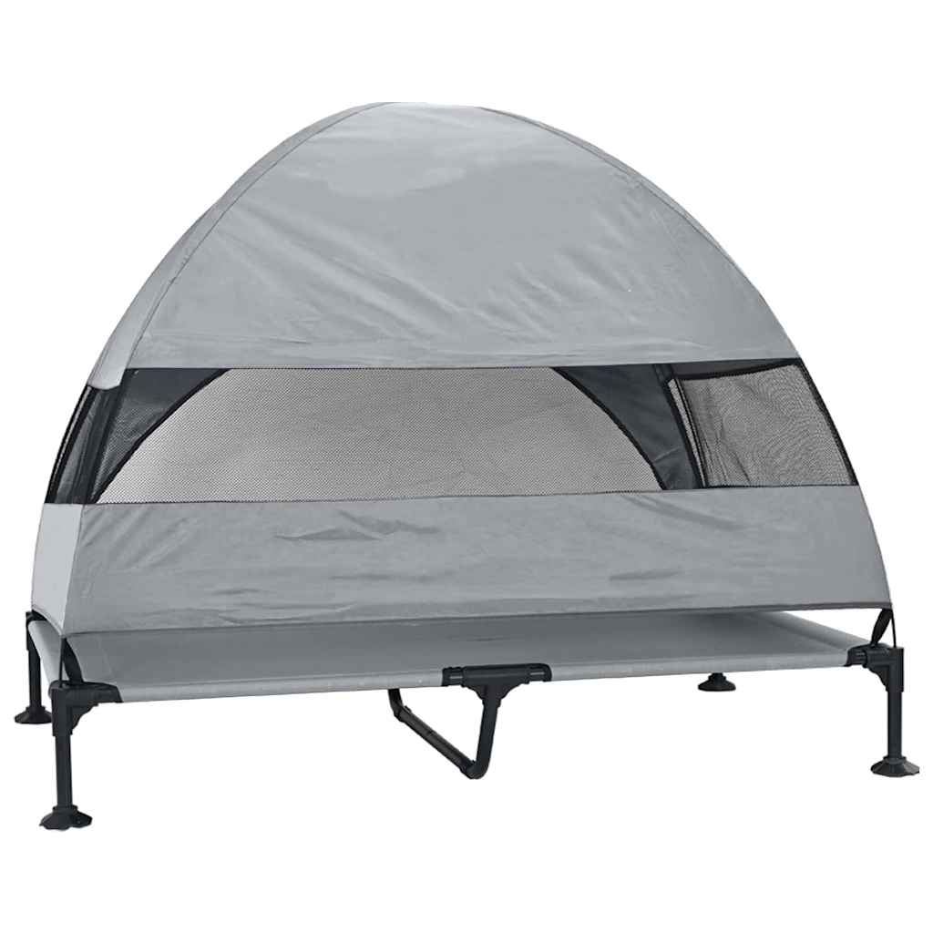 Erhöhtes Hundebett Mit Abnehmbarem Dach Xl Stahl