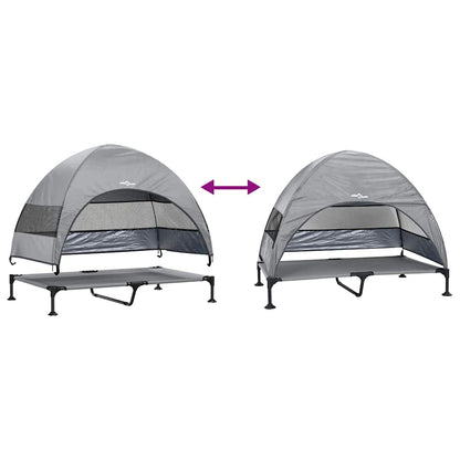 Erhöhtes Hundebett Mit Abnehmbarem Dach Xl Stahl