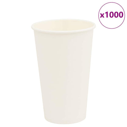 Pappbecher 1000 Stk. 12Oz 300Ml Weiß