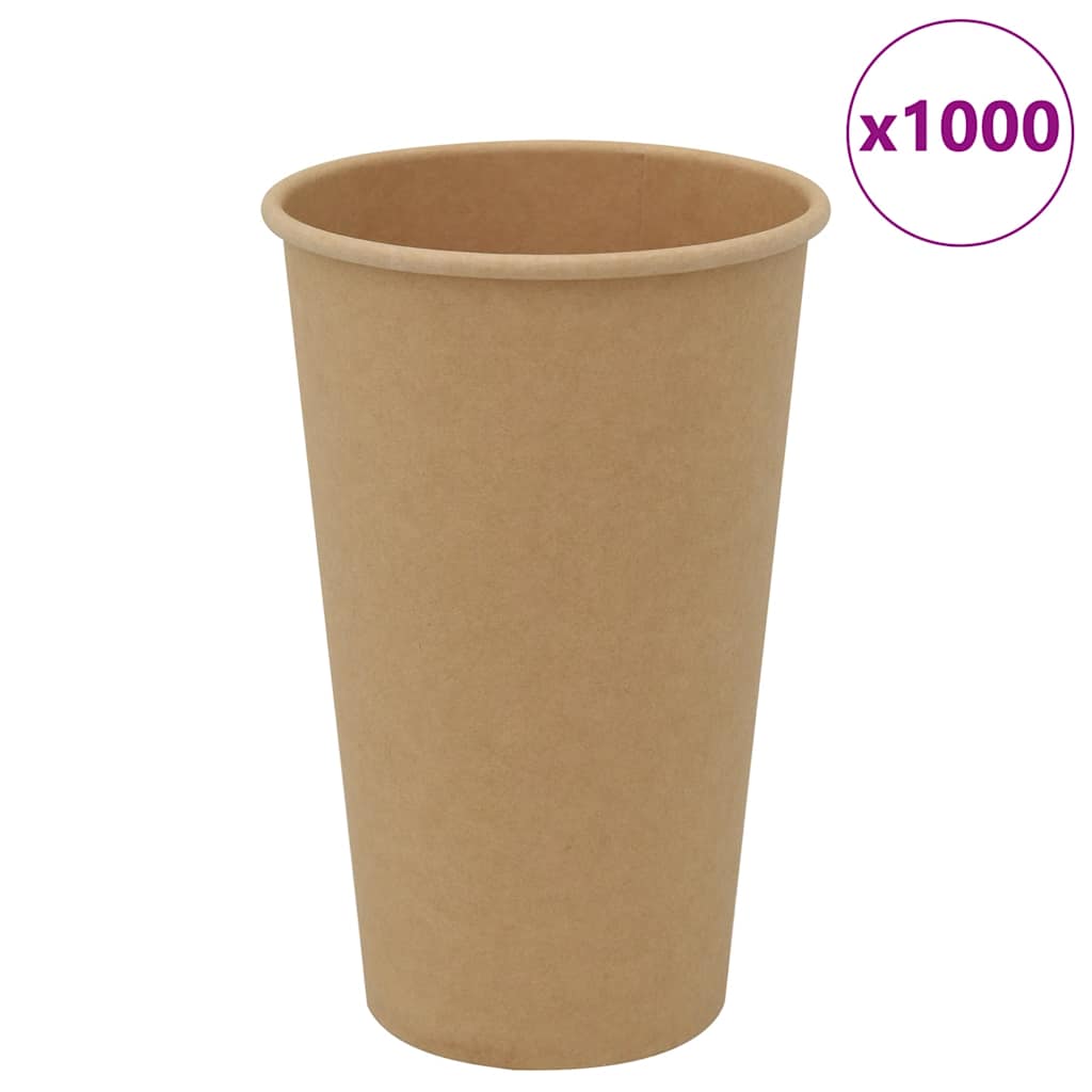 Pappbecher 1000 Stk. 12Oz 300Ml Braun