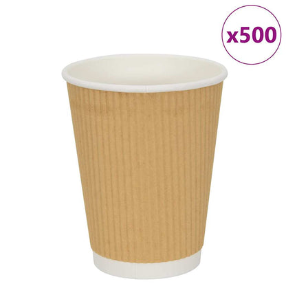 Pappbecher 500 Stk. 8Oz 200Ml Braun