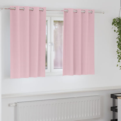 Verdunkelungsvorhänge 2 Pcs 225 X 140 Cm Polyester Baby Pink