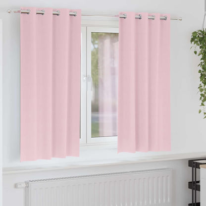 Verdunkelungsvorhänge 2 Pcs 225 X 140 Cm Polyester Baby Pink