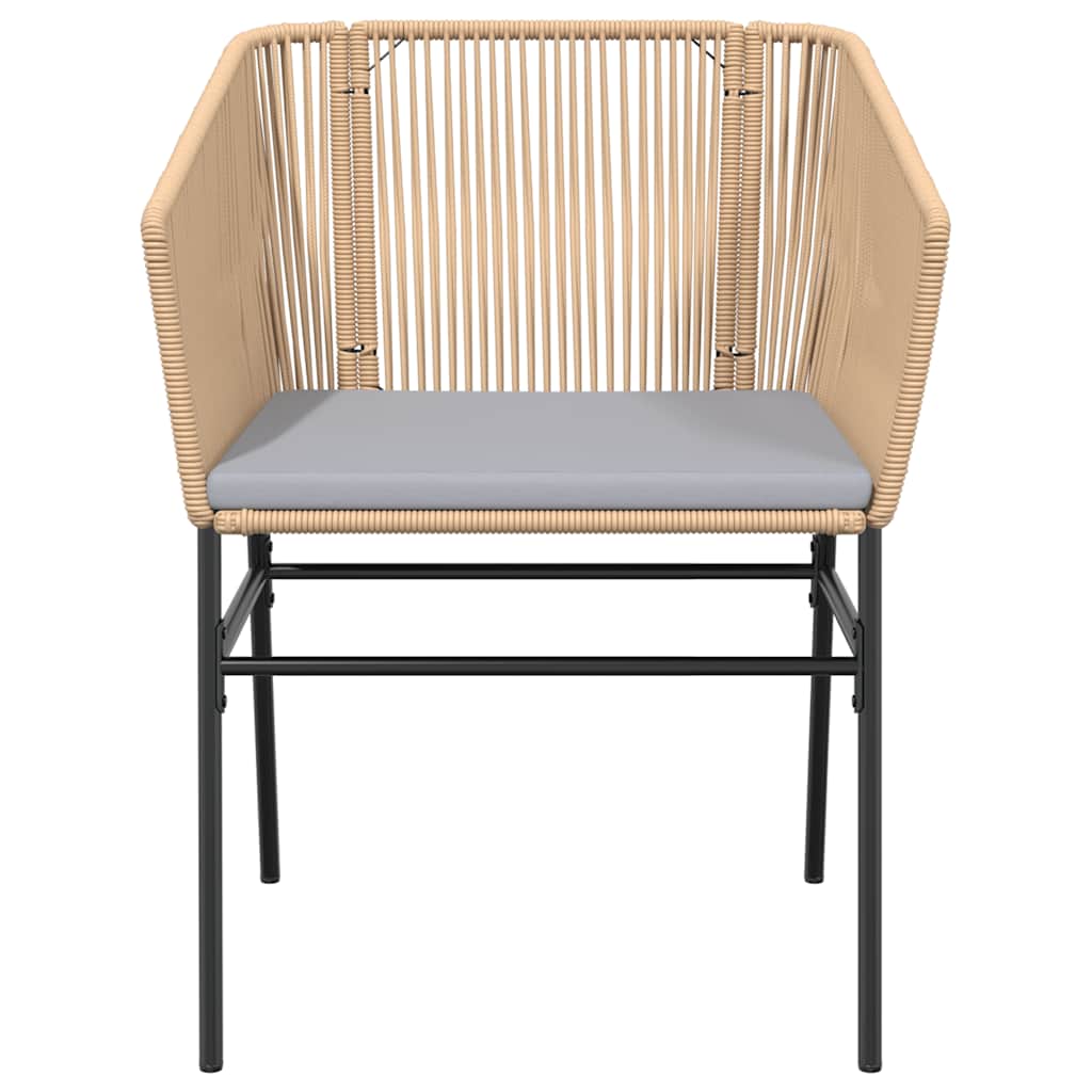 9-Tlg. Garten-Essgruppe Mit Kissen Poly Rattan Glas