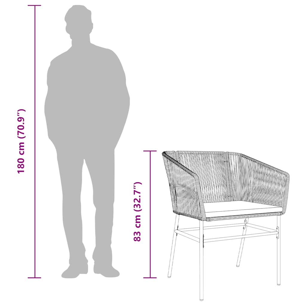 9-Tlg. Garten-Essgruppe Mit Kissen Poly Rattan Glas