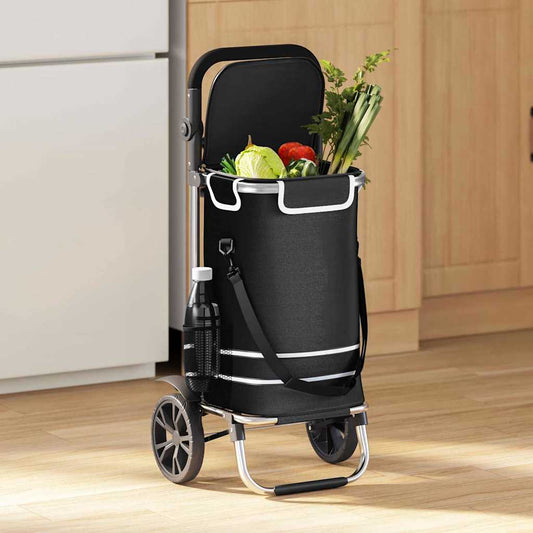 Einkaufstrolley Mit Rädern Und Verstellbarem Griff 40 L