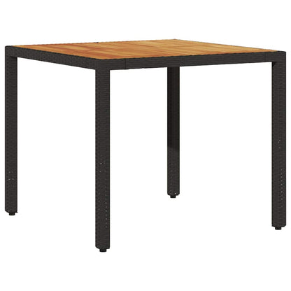 Essplatz Set Mit 3 Teilen Schwarz Holz Langlebig Patio-Möbel
