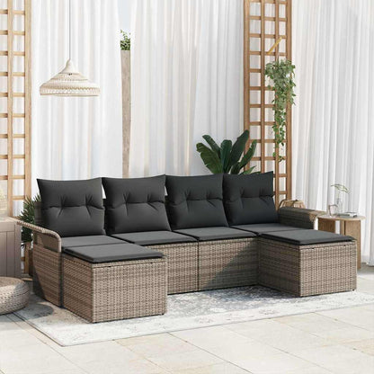 Garten-Sofa-Set Set Aus 5 Handgewebtes Rattan Groß