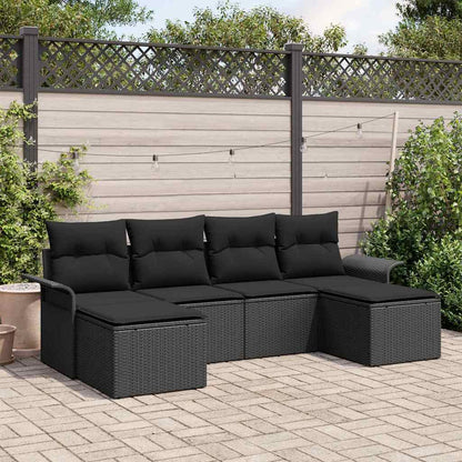 Garten-Sofa-Set Set Aus 5 Handgewebtes Rattan Groß