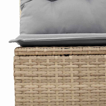 5-Teilige Garten-Sofa-Set Mit Kissen Schwarz Poly-Rattan