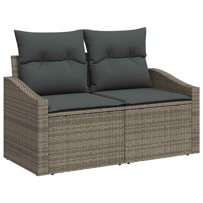 3-Teiliges Garten-Esszimmer-Set Mit Kissen In Aus Poly-Rattan