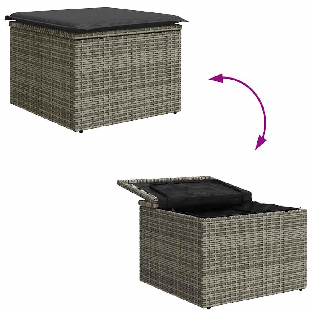 6-Teiliges Garten-Esszimmer-Set Mit Kissen In Aus Poly Rattan