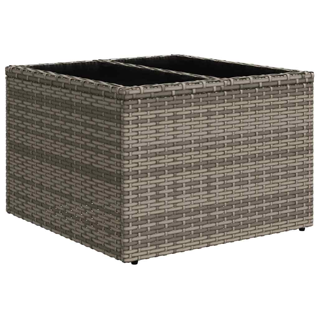 7-Teiliges Garten-Sofa-Set Mit Kissen Poly Rattan