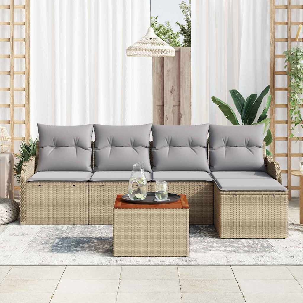 Garten Sofa Set 6 Pcs Fünfteilige Set